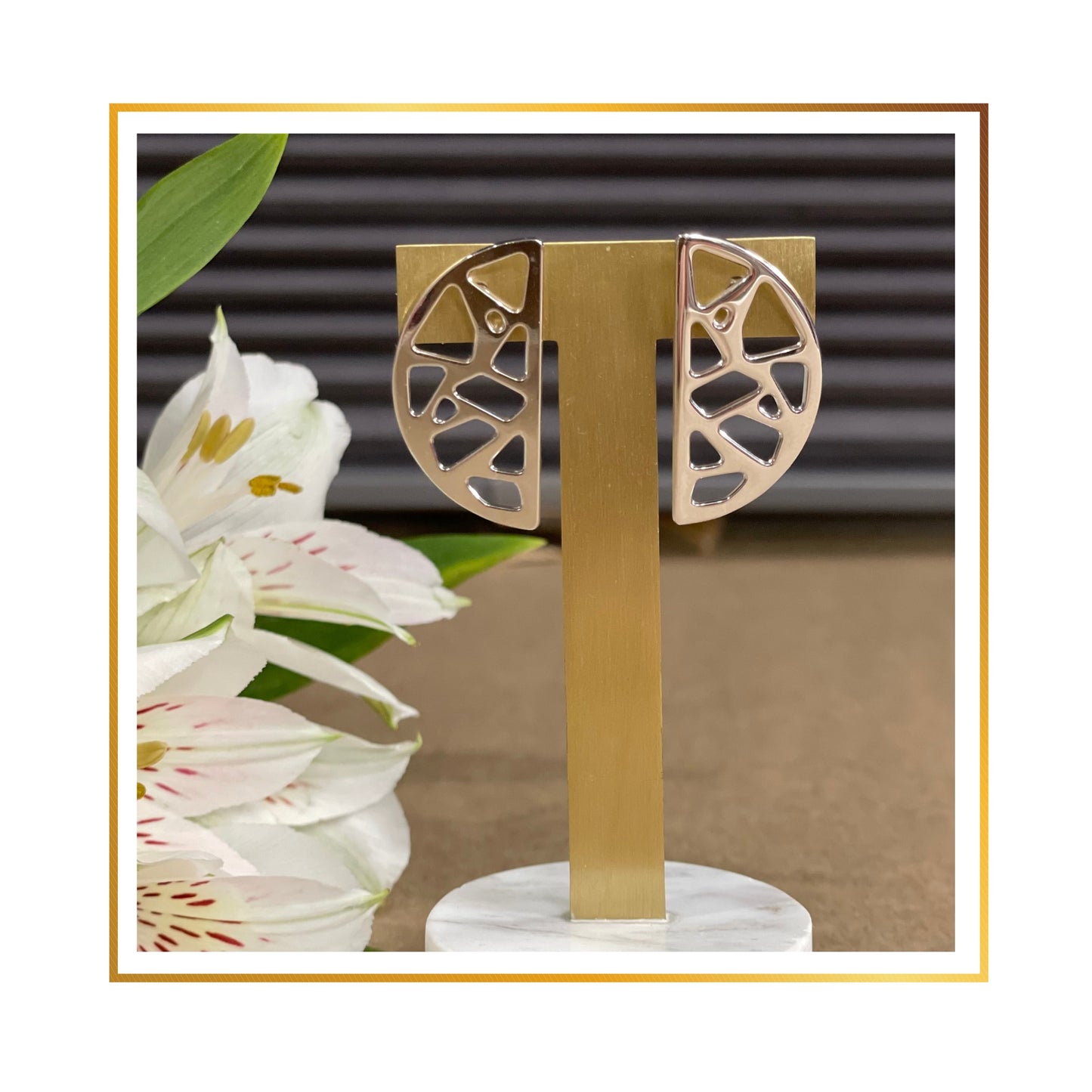 Boucle d’oreille Georgette Demi-rond Girafe