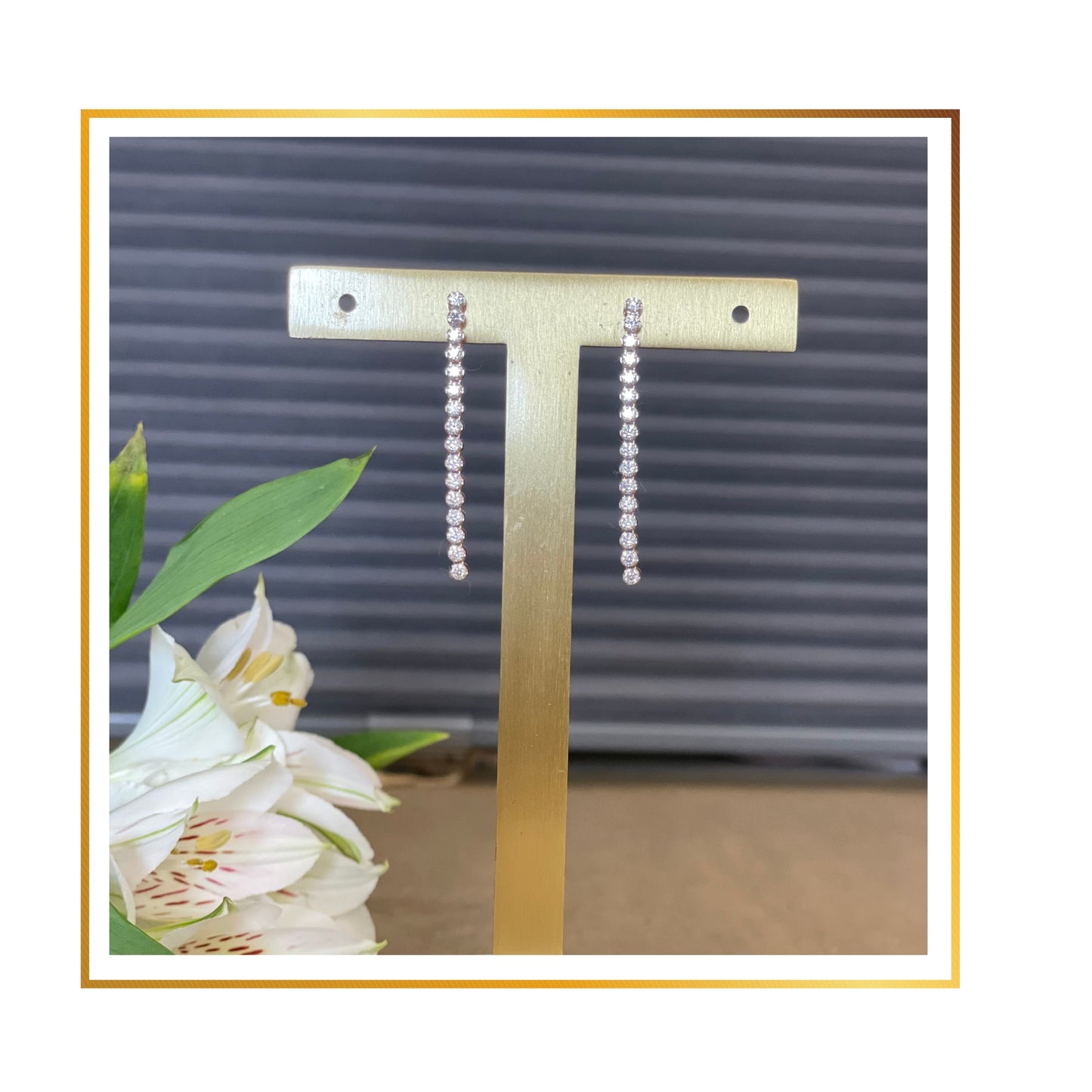 Boucle d’oreille Bronzallure avec cubics