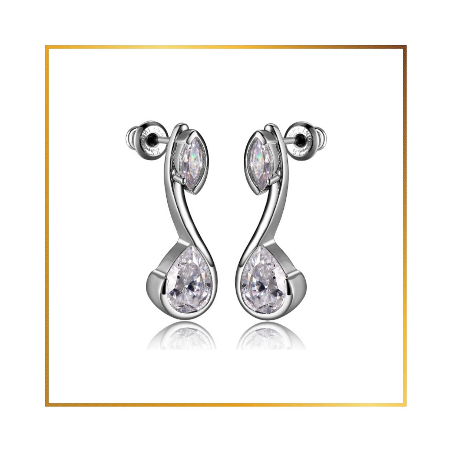 Boucle d'oreille Elle cubics