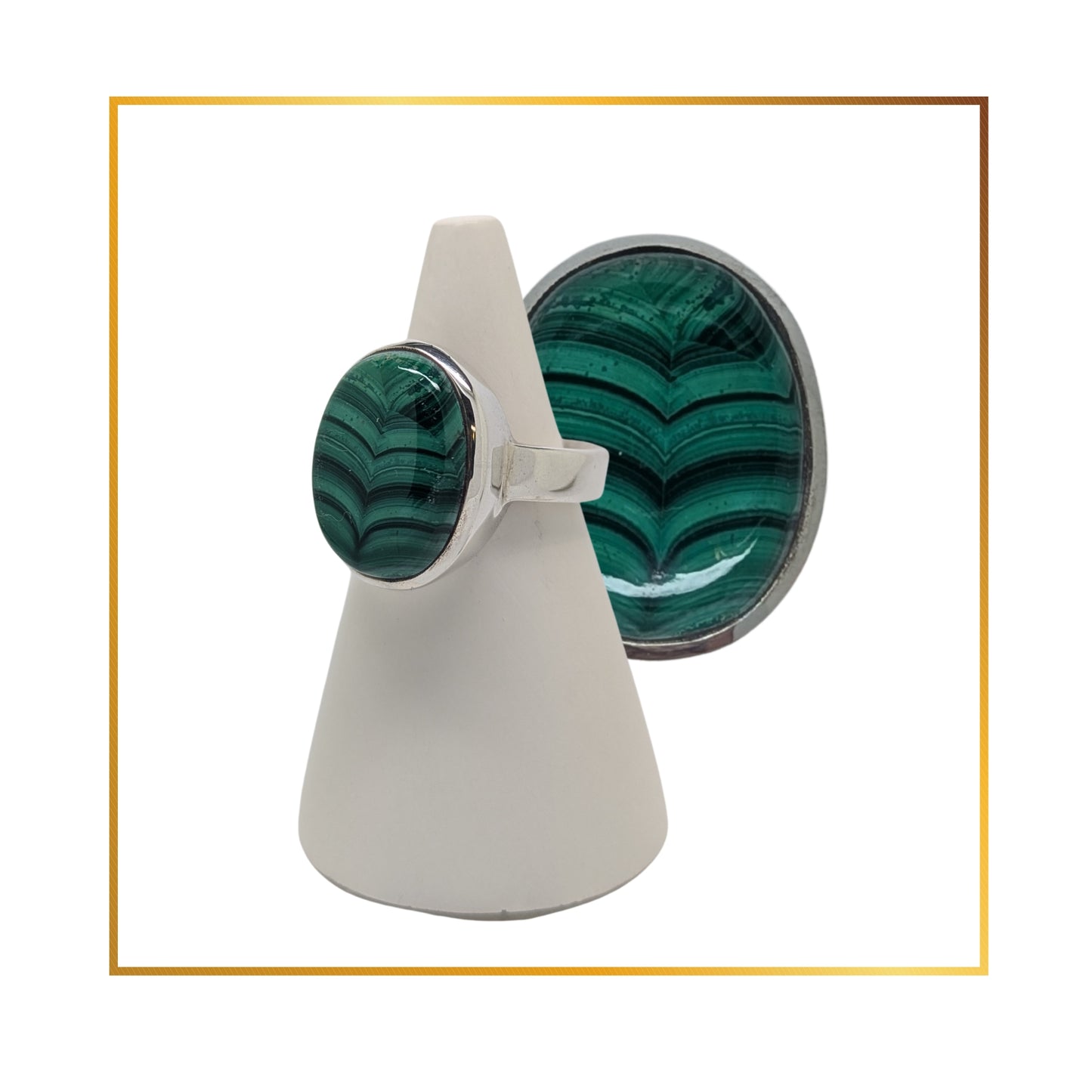 Bague Malachite
