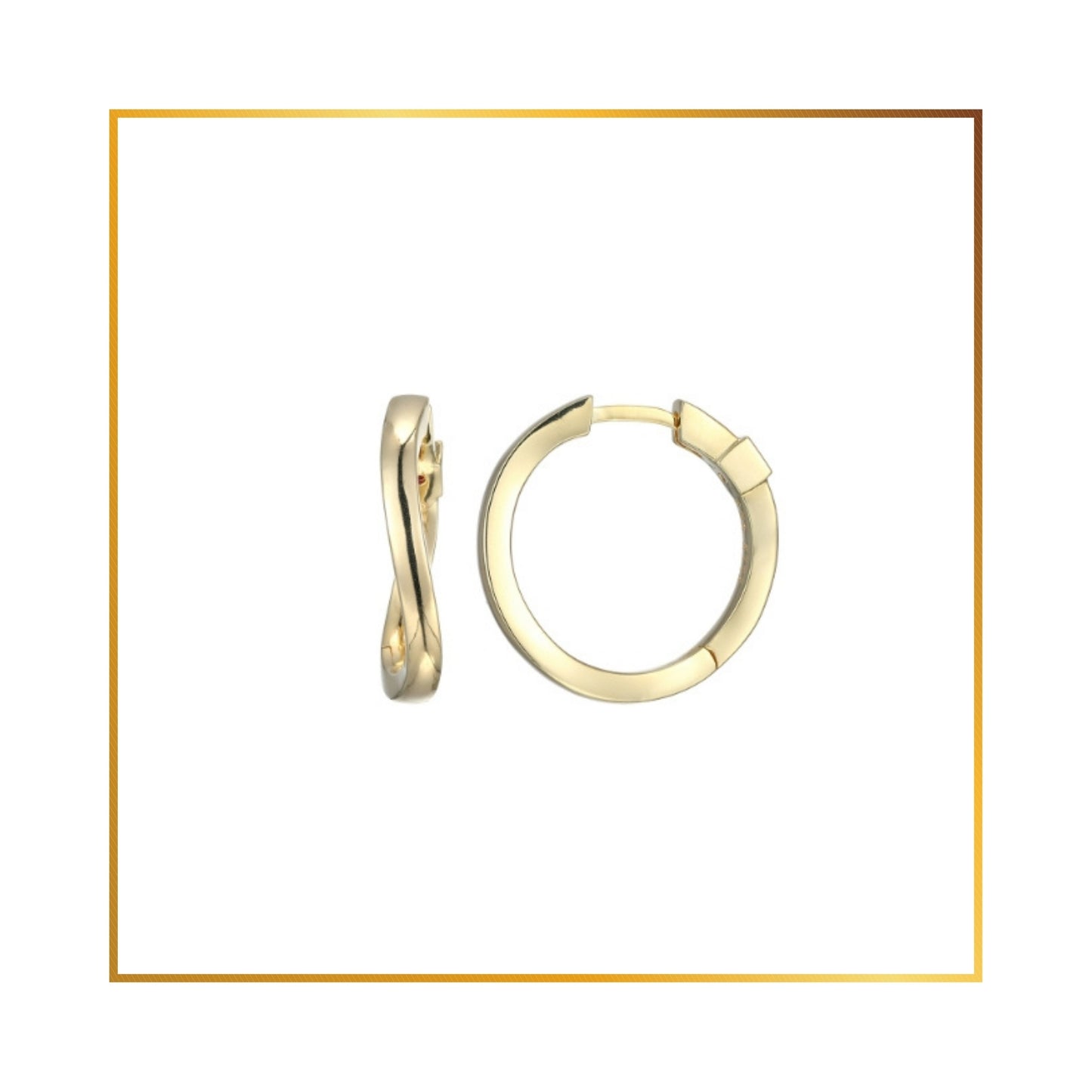 Boucle d'oreille Elle wave Gold