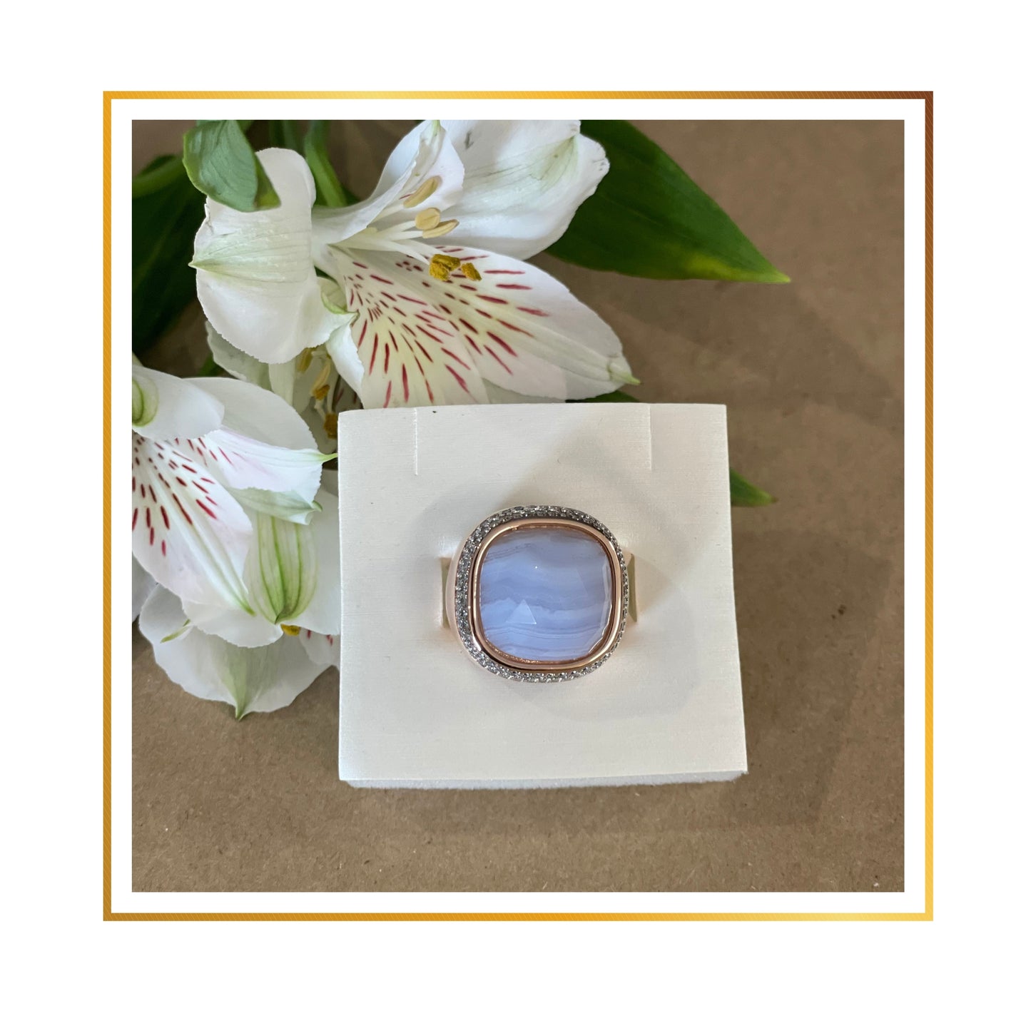 Bague Bronzallure Agate
