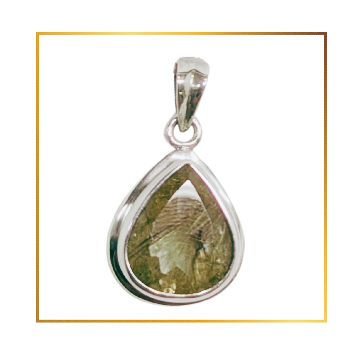 Pendentif Quartz Rutilé