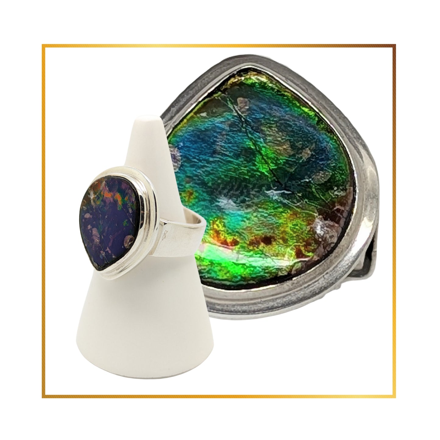 Bague Ammolite