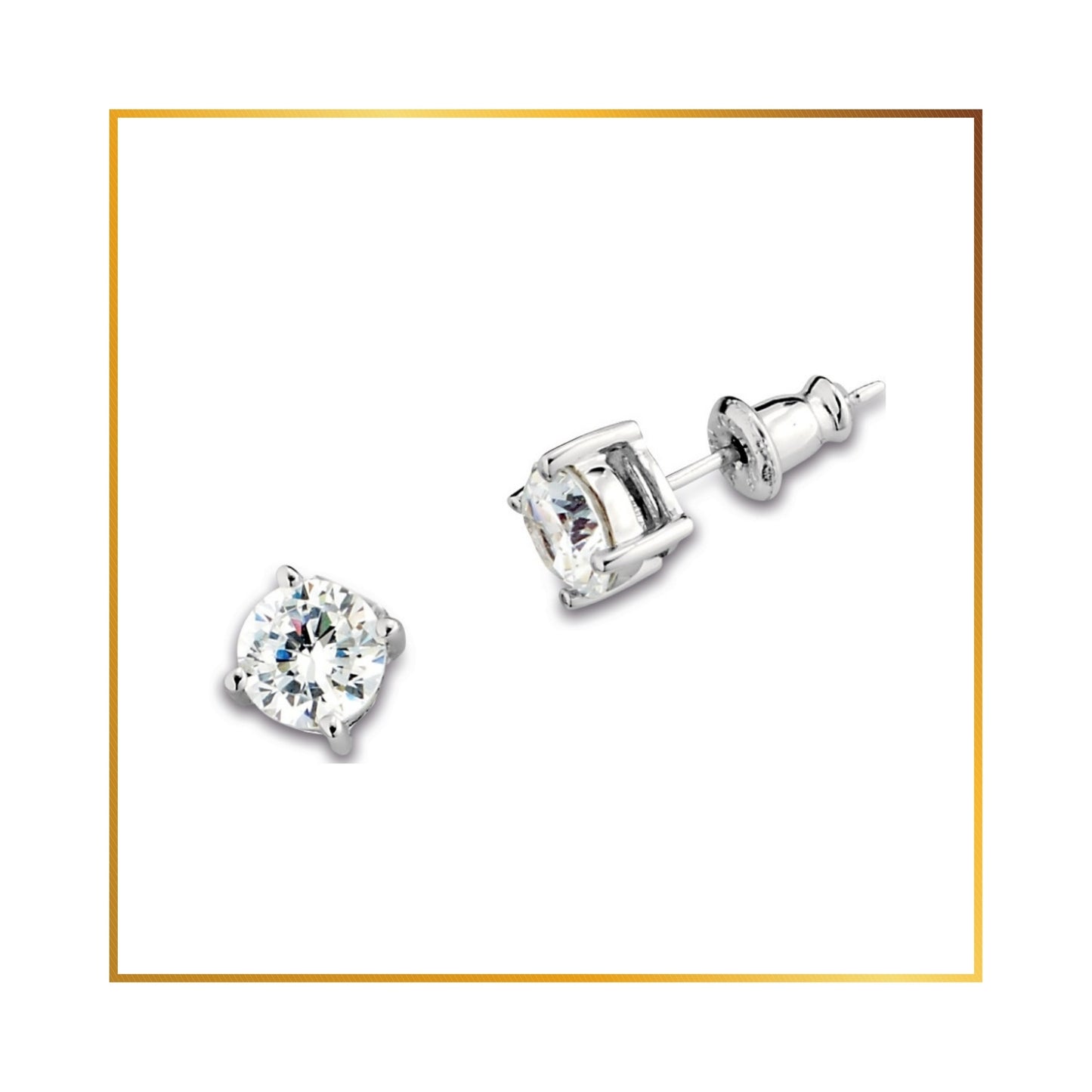 Boucle d'oreille Elle cubic 6mm