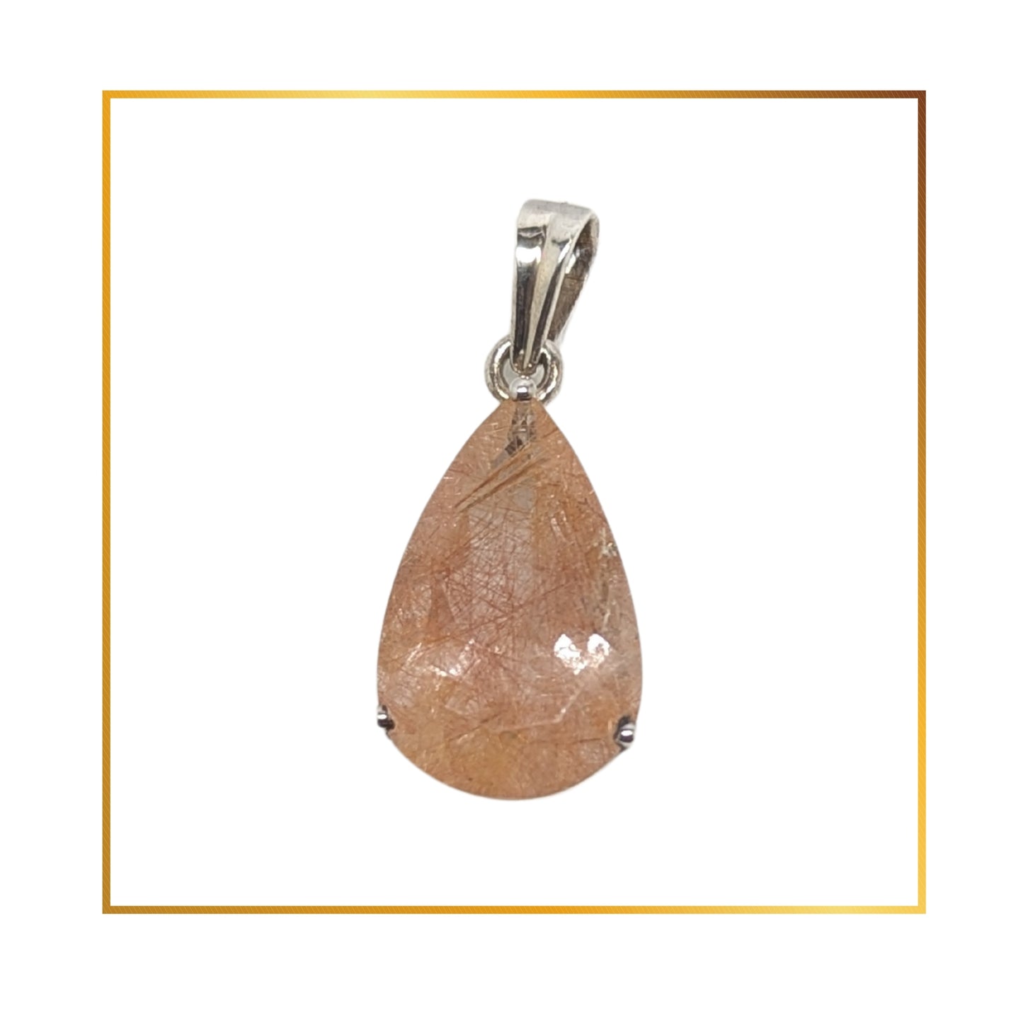 Pendentif Quartz Rutilé