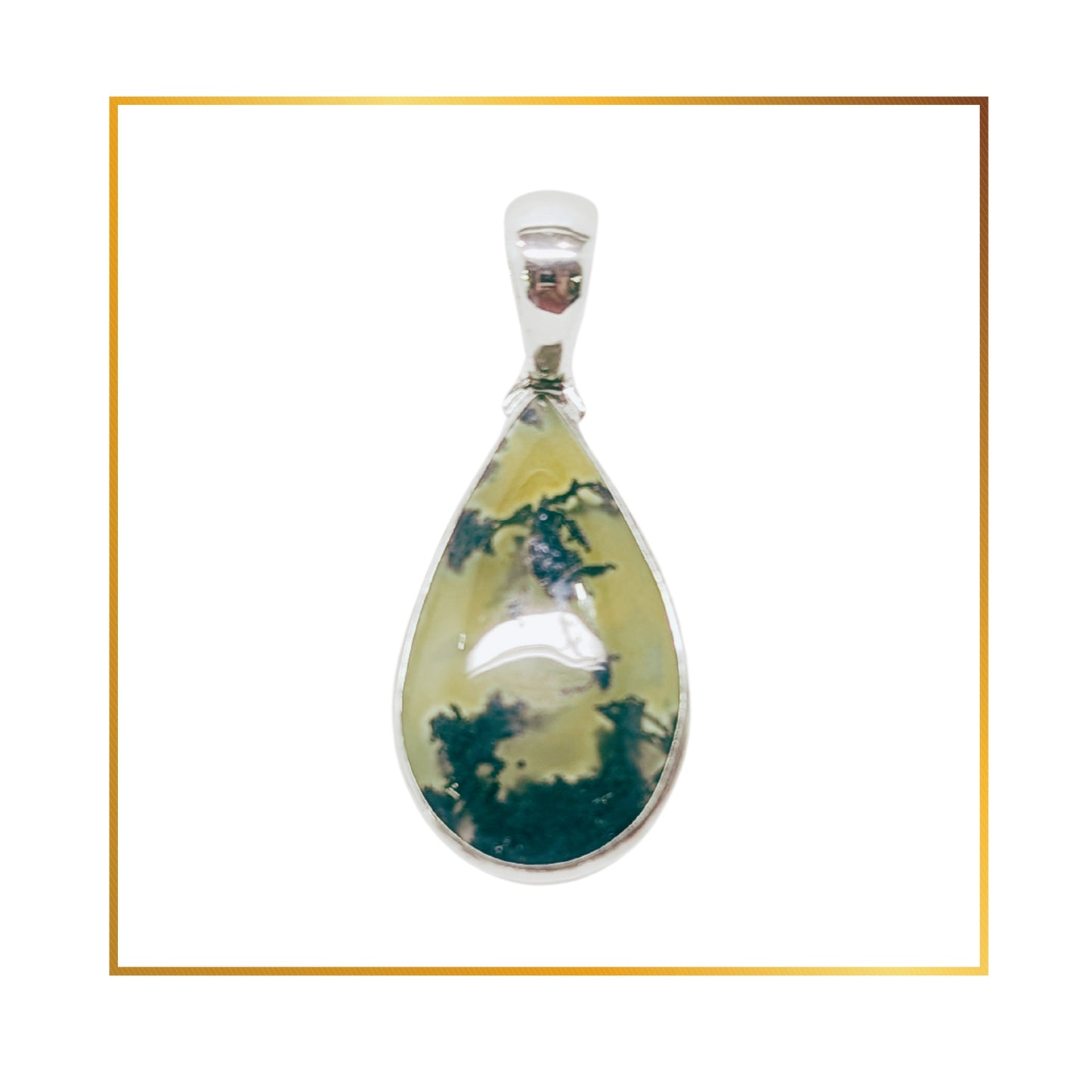 Pendentif Agate Mousse