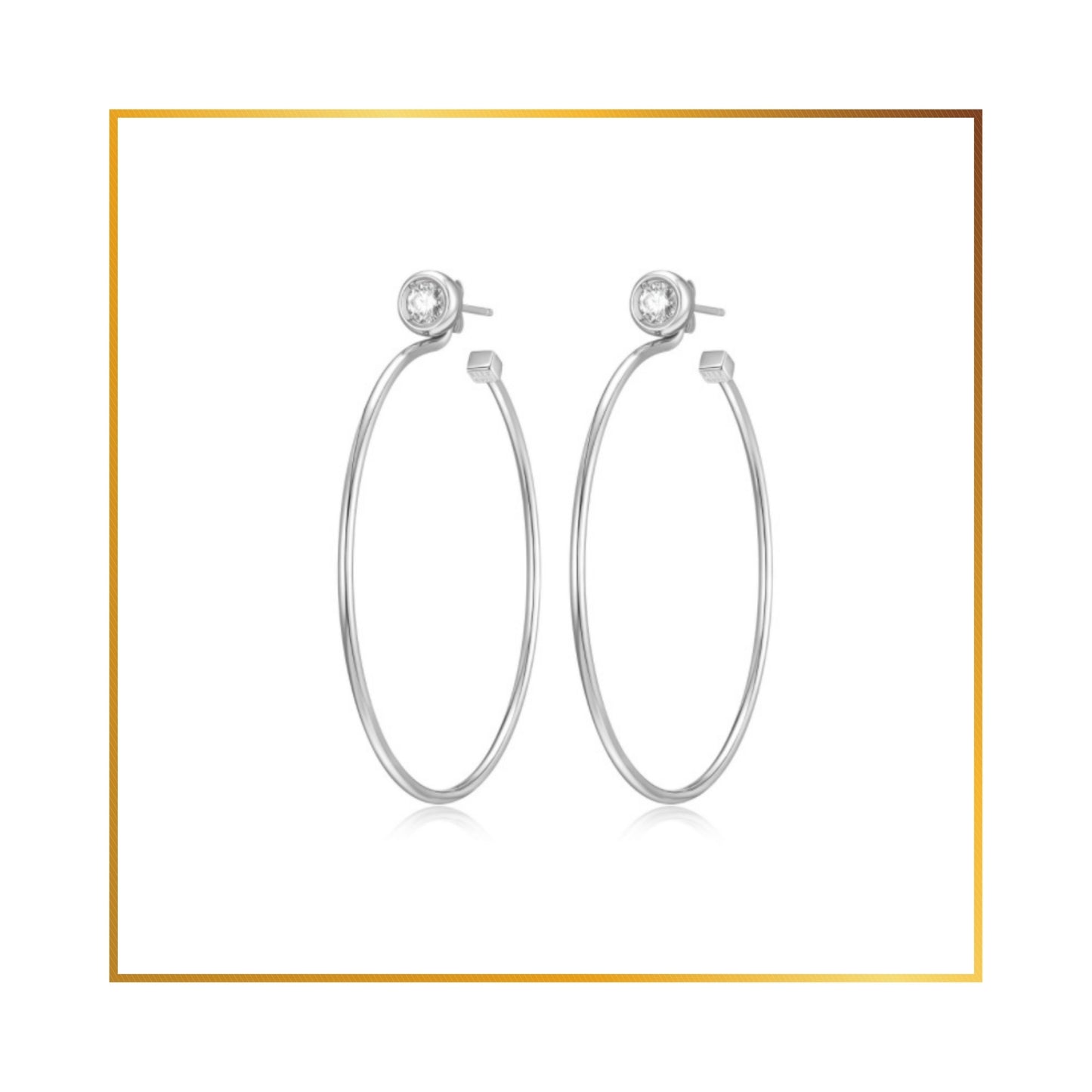 Boucle d'oreille Elle anneau 45mm