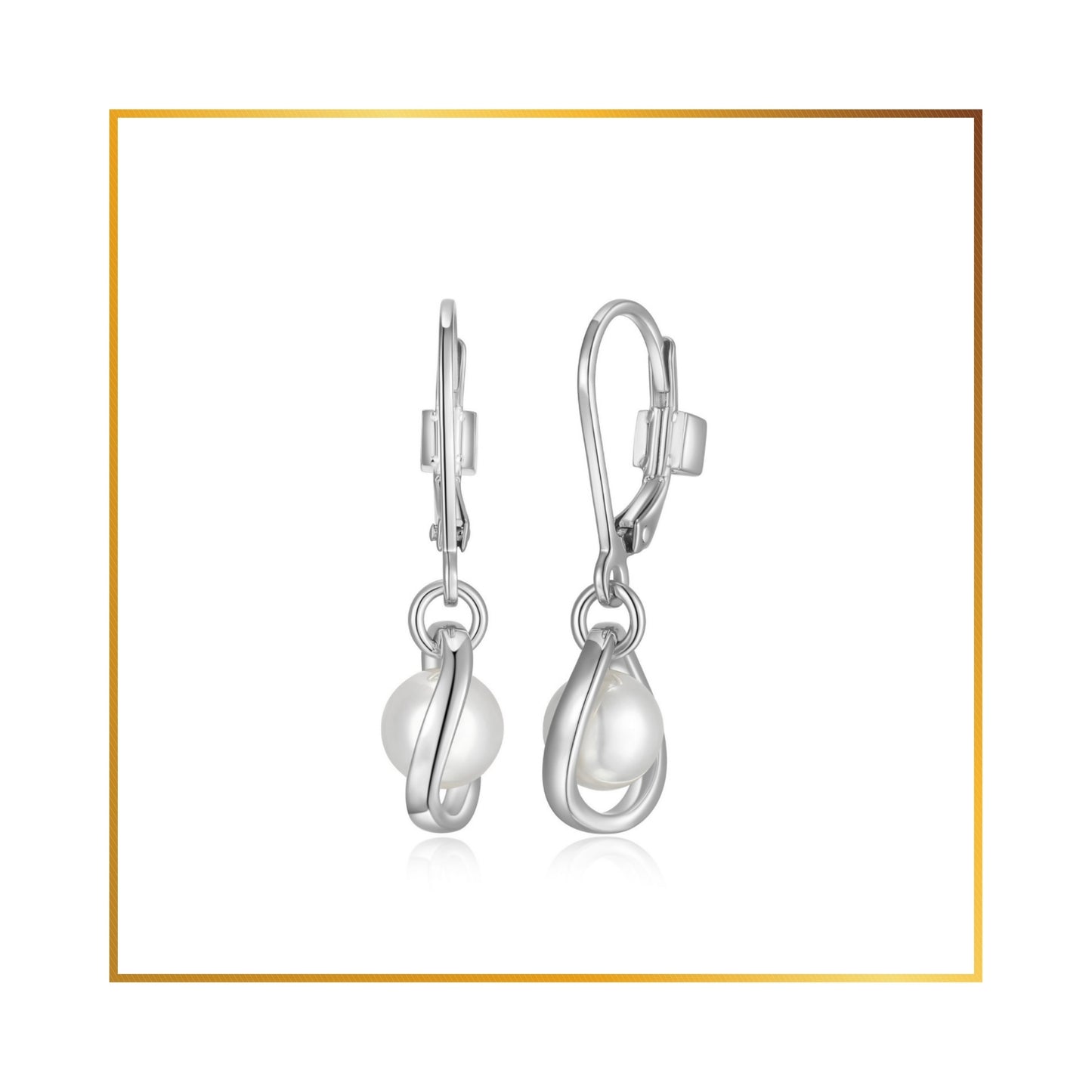 Boucle d'oreille Elle perle d'eau douce