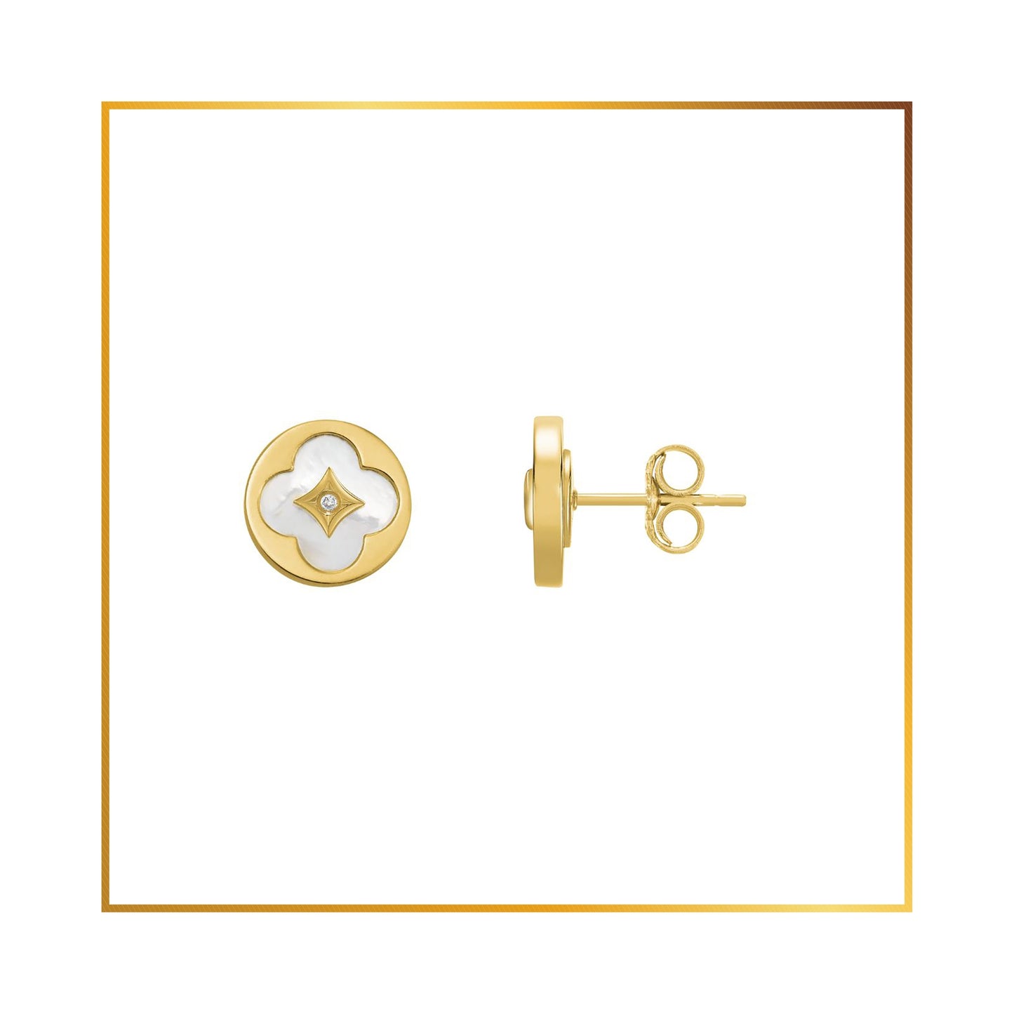 Boucle D'oreille Stud trefle