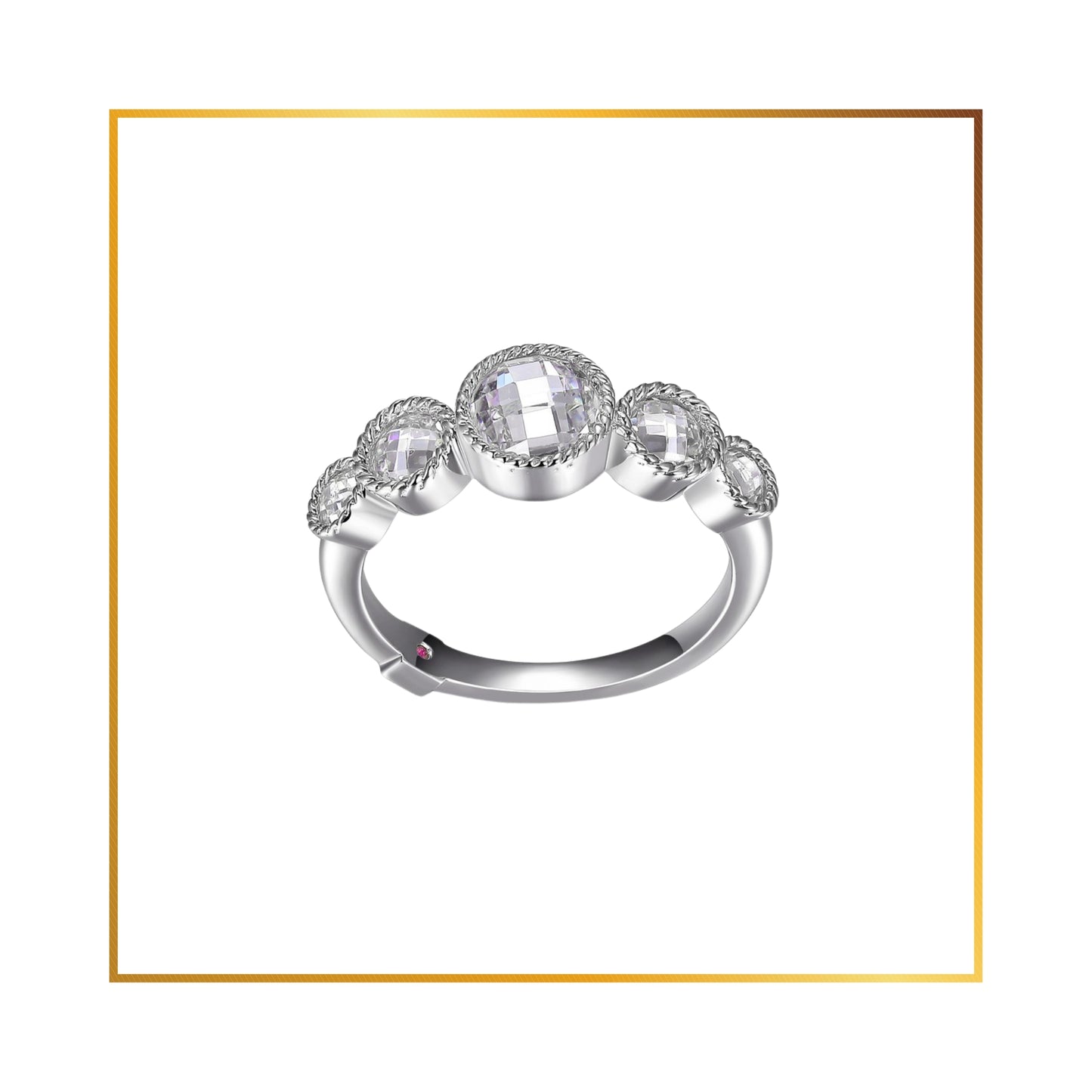 Bague Elle Cubics Facettés
