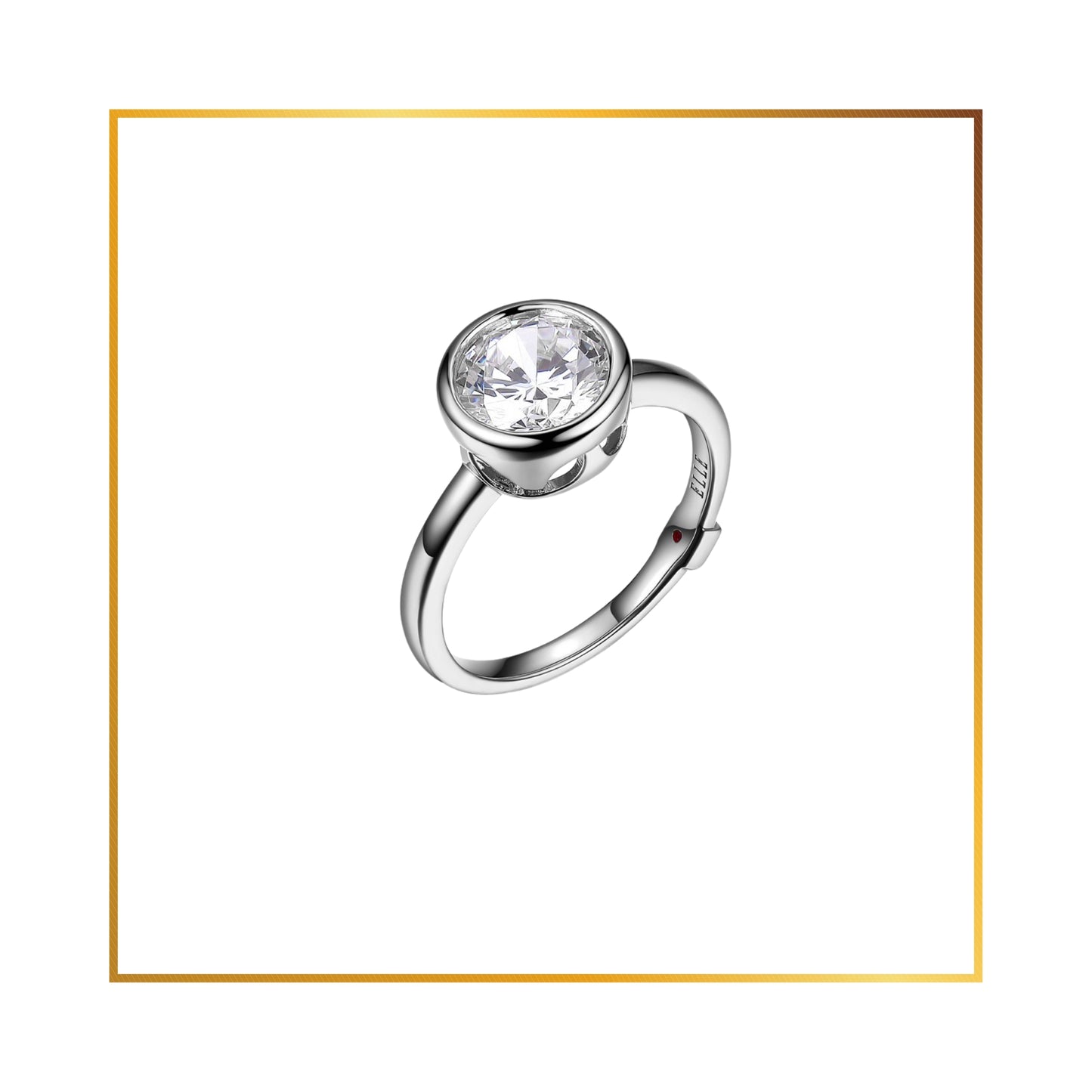 Bague elle Solitaire