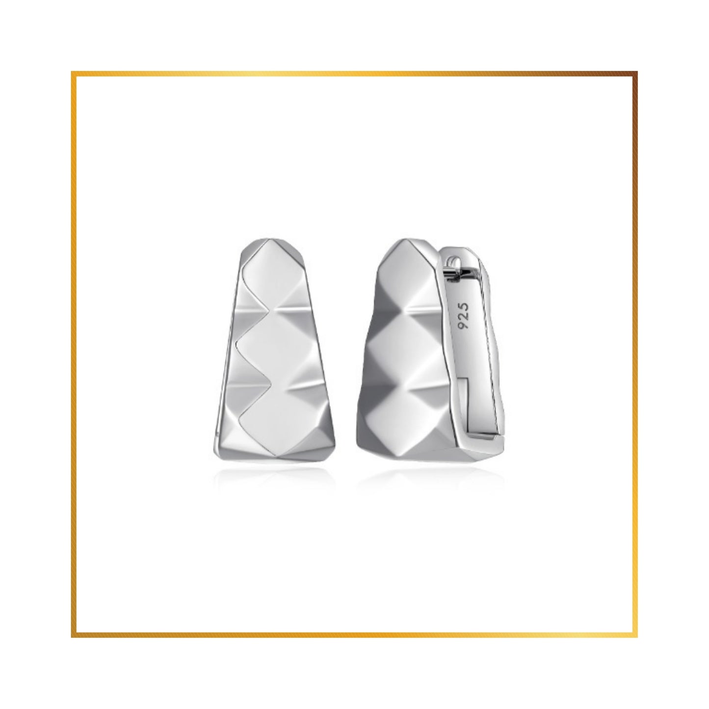Boucle d'oreille Elle huggies triangle
