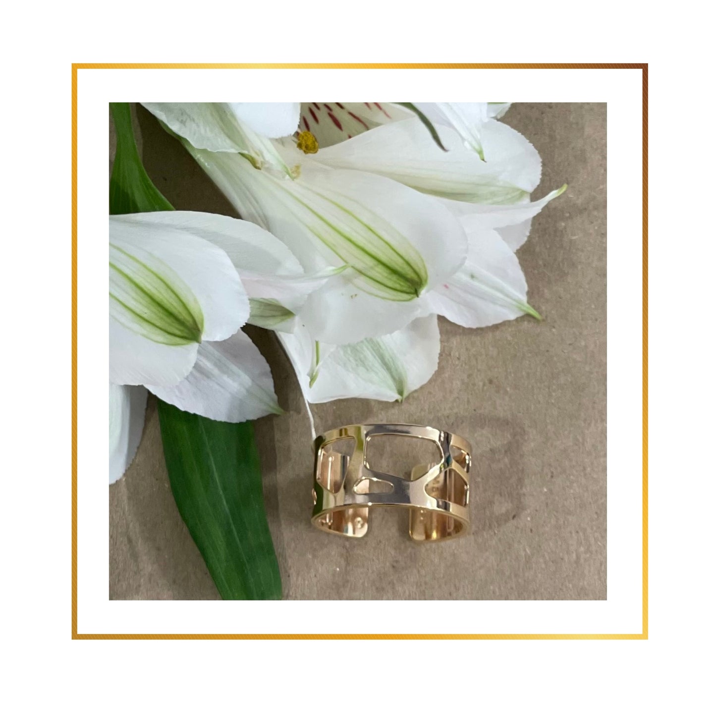 Bague Georgette 12mm Girafe