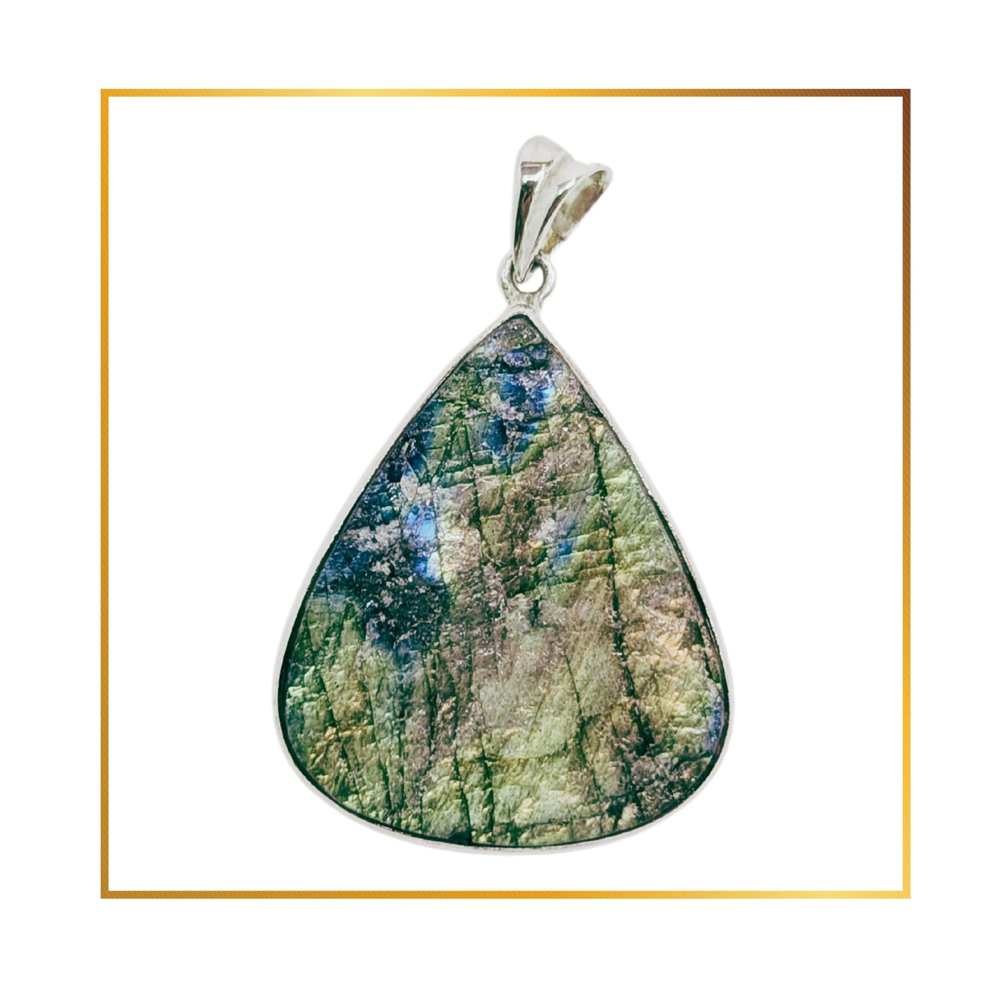 Pendentif Labradorite Brute