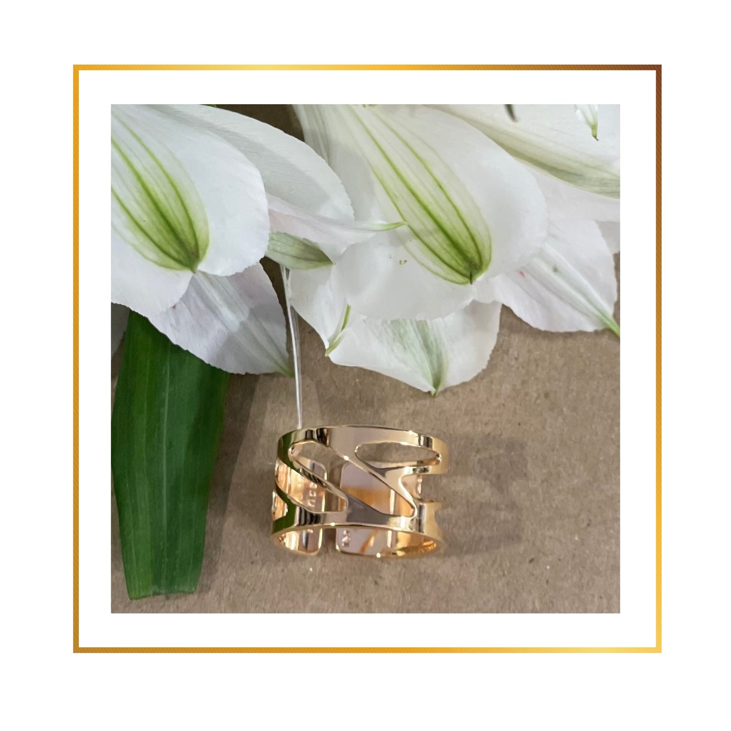 Bague Georgette 12mm Ruban
