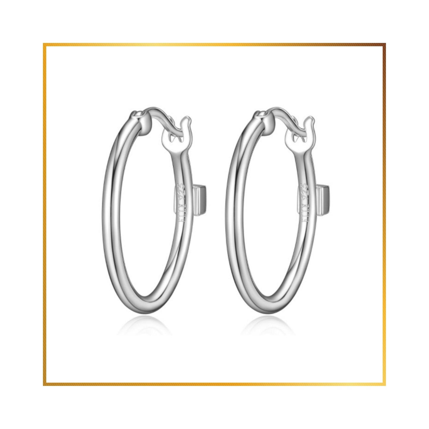 Boucle d'oreille Elle Anneau 20mm