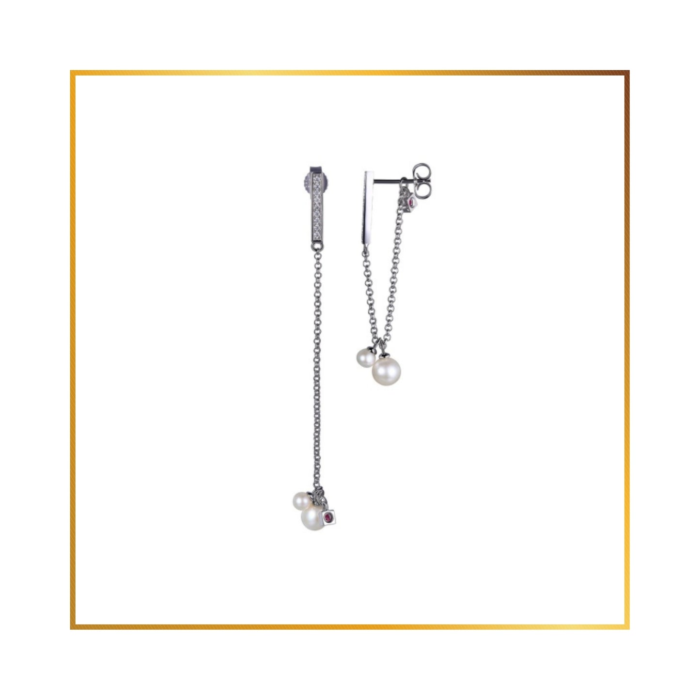 Boucle d'oreille Elle perle d'eau douce