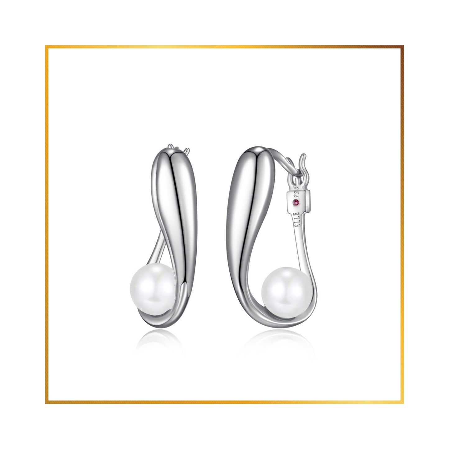 Boucle d'oreille Elle  Imi, perle