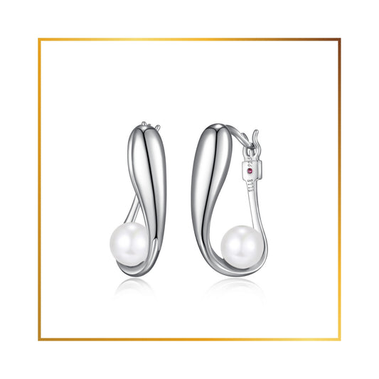 Boucle d'oreille Elle  Imi, perle