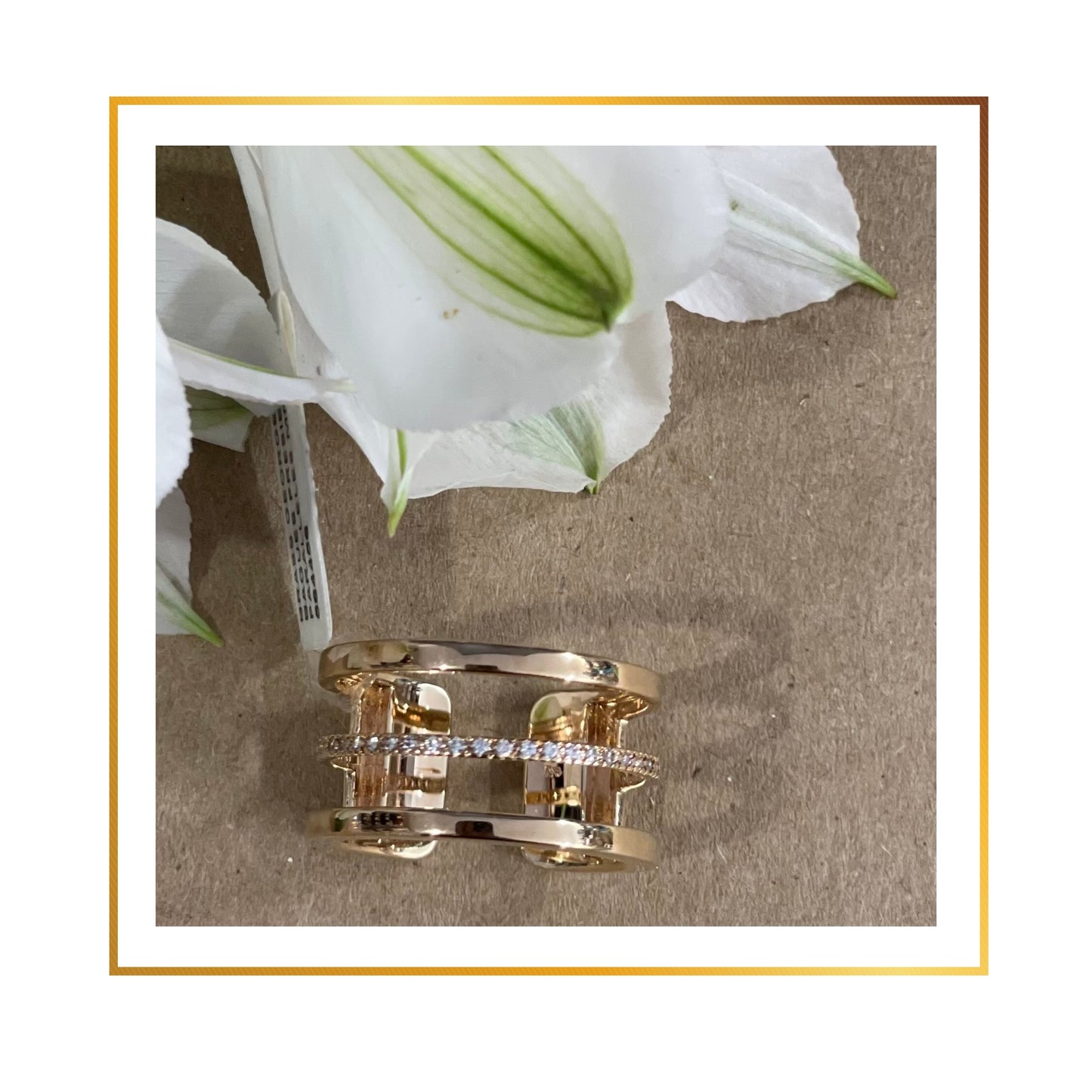 Bague Georgette 12mm Précieuse Paralleles