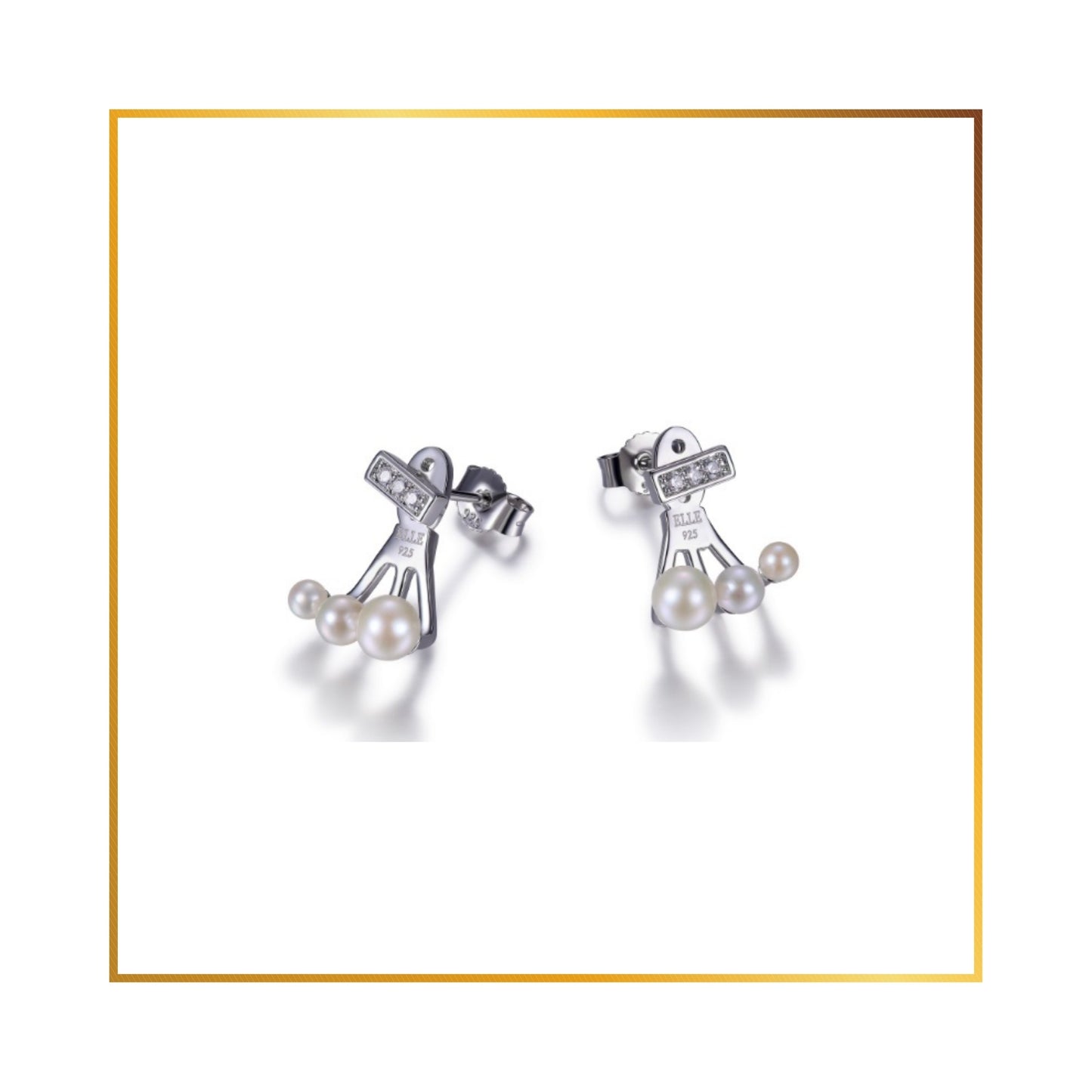 Boucle d'oreille Elle Perle d'eau douce