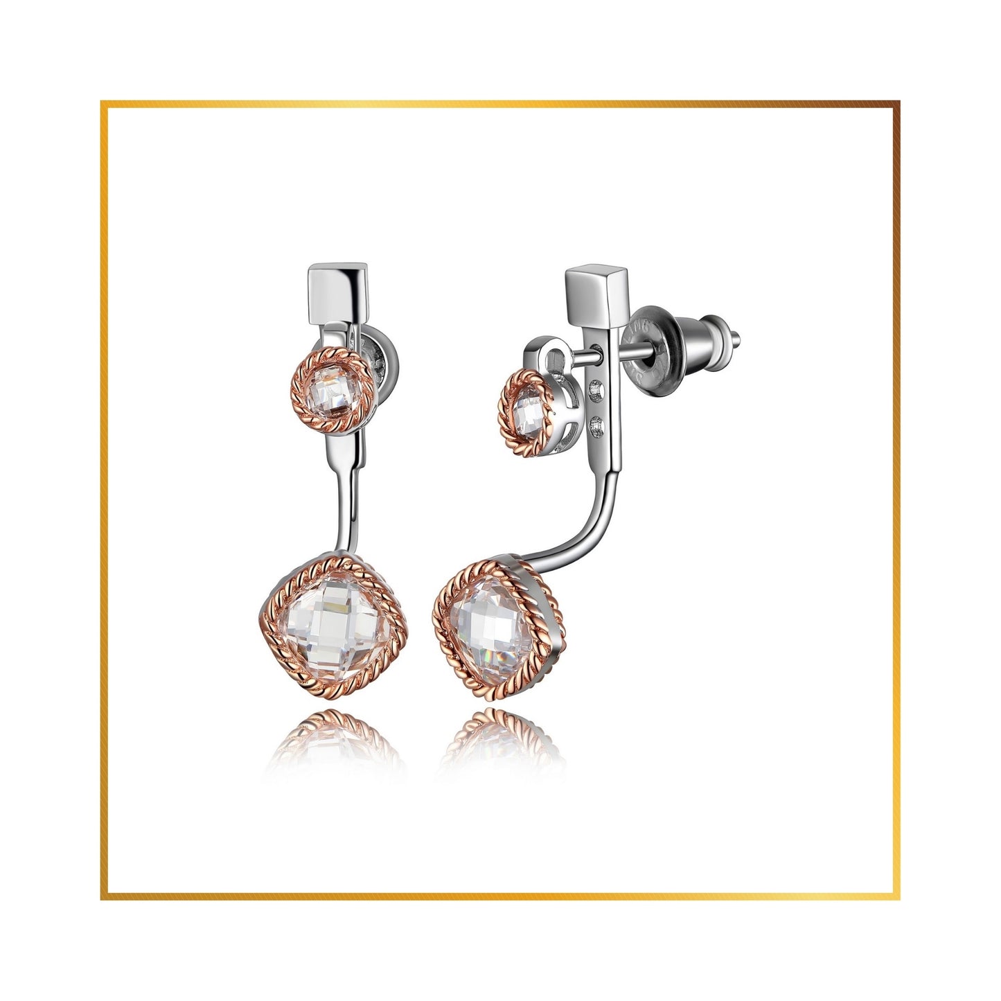 Boucle d'oreille Elle Cubics