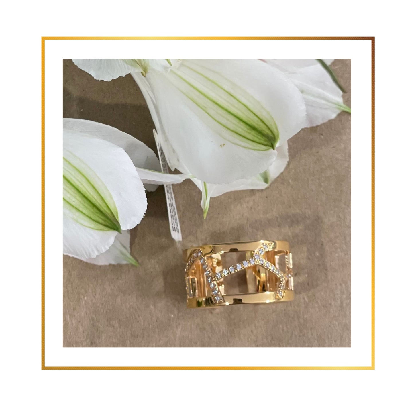 Bague Georgette précieuse 12mm girafe