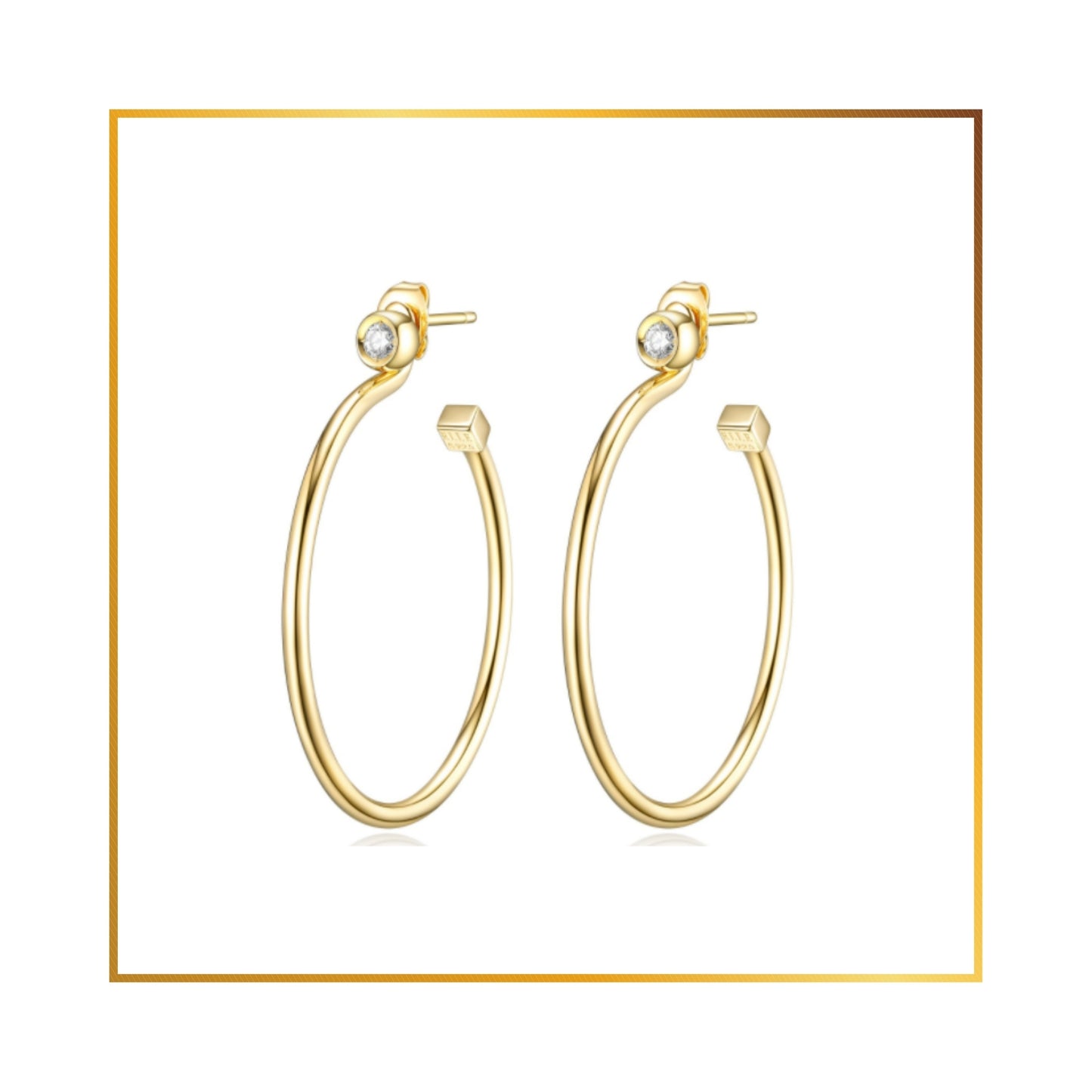 Boucle d'oreille Elle Gold 30mm