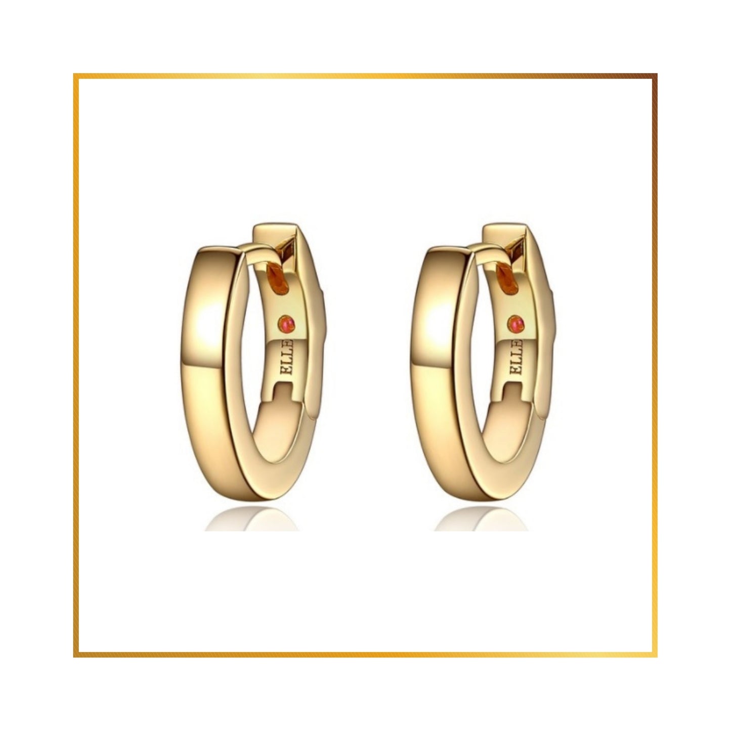 Boucle d'oreille Elle Huggies gold 8mm