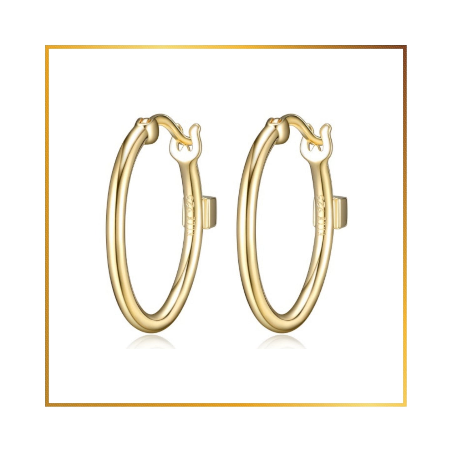 Boucle d'oreille Elle anneau Gold 20mm