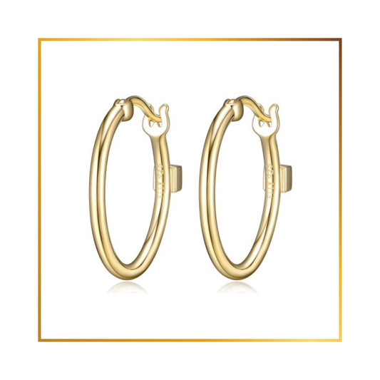 Boucle d'oreille Elle anneau Gold 20mm