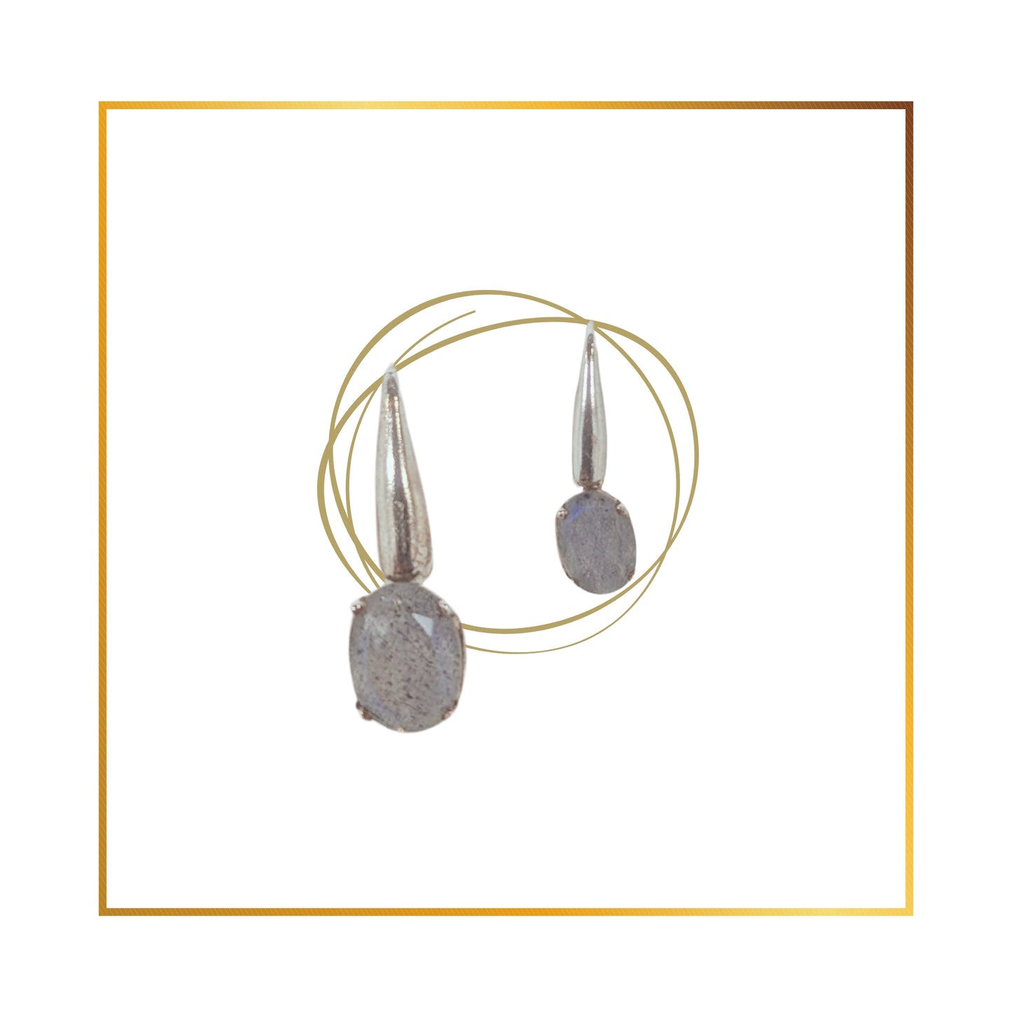 Boucle d’oreille Pierre de Lune