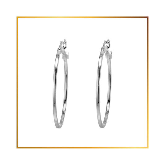 Boucle d'oreille Elle Anneau uni 25mm