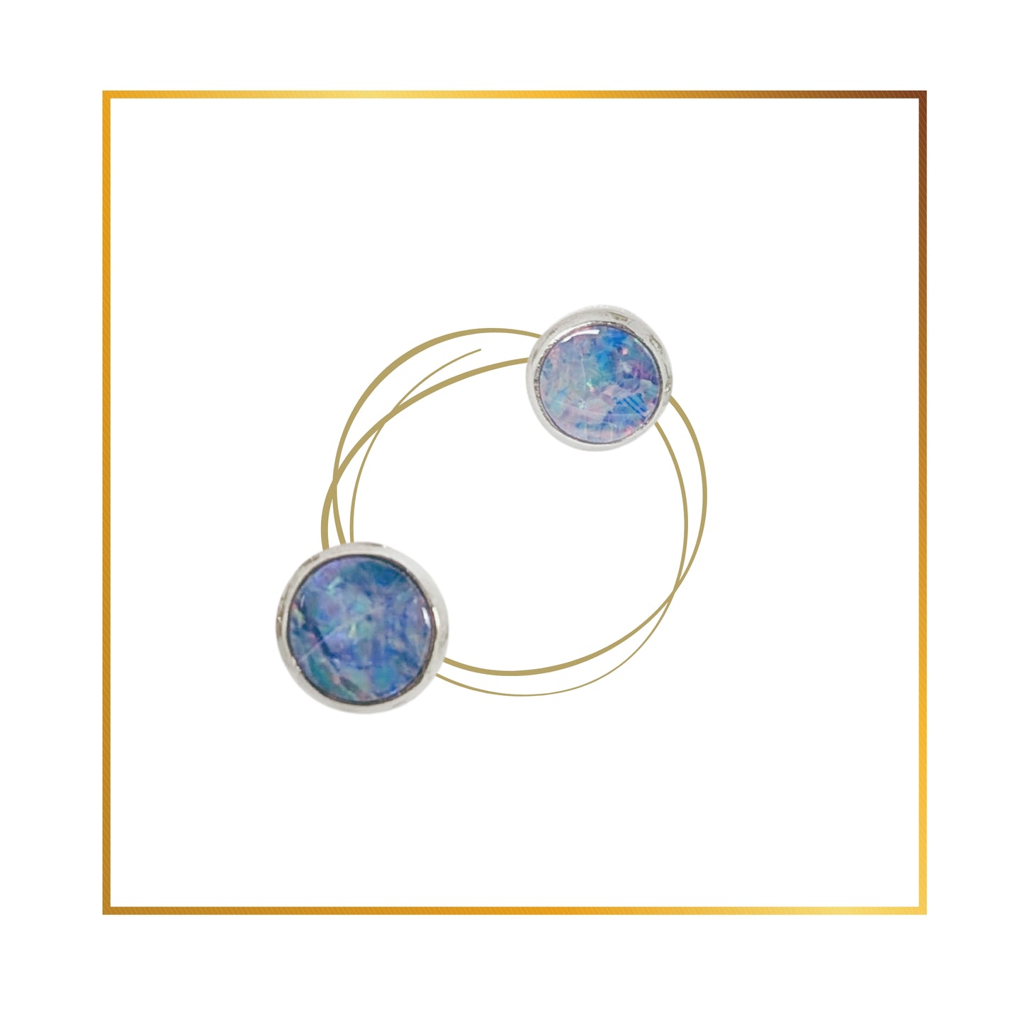 Boucle d’oreille Opale doublet