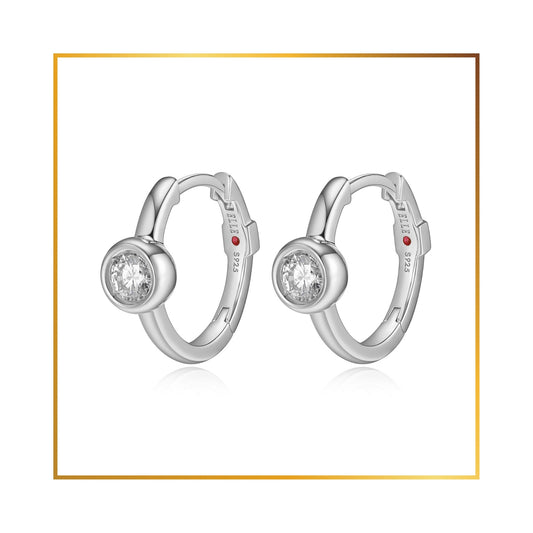 Boucle d'oreille Elle cubics 4mm