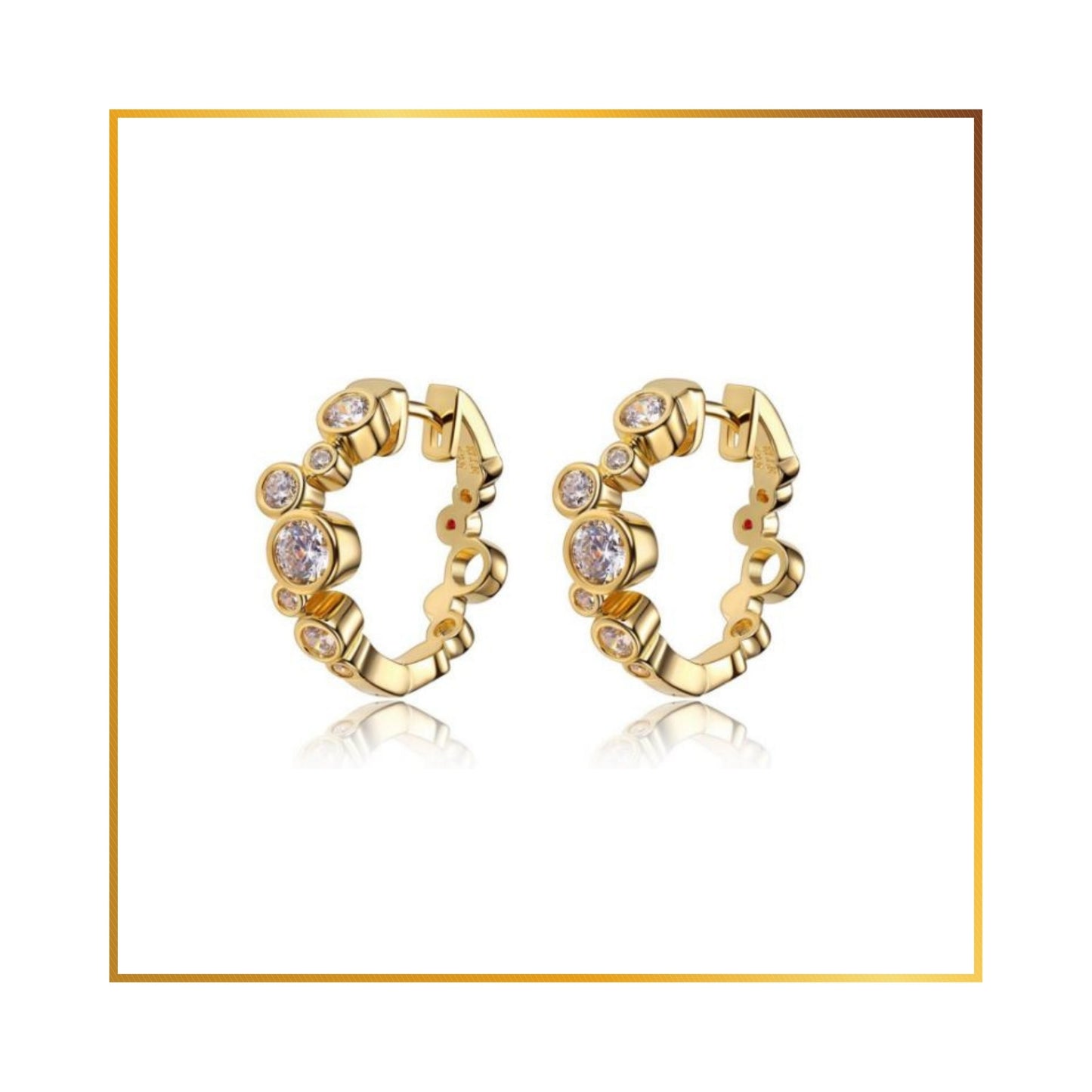 Boucle d'oreille Elle Bubble Plaqué Gold