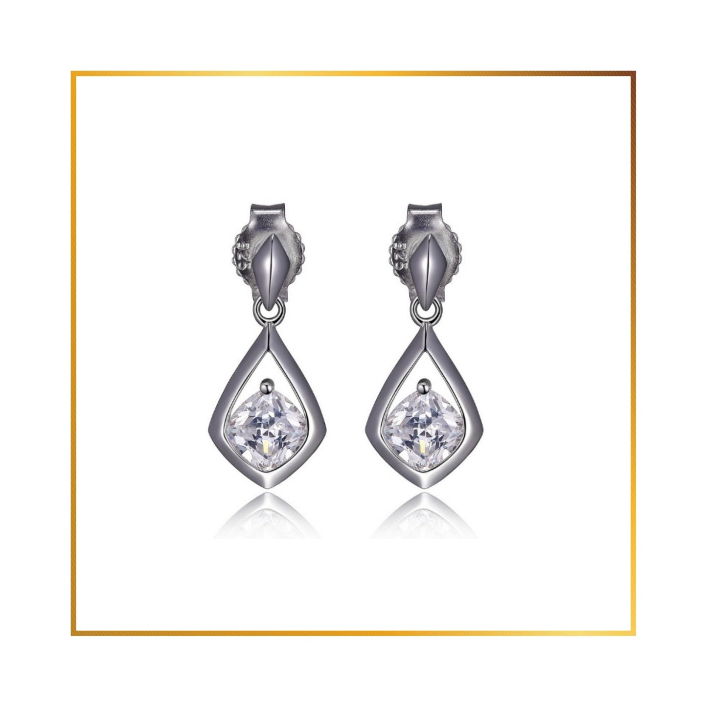 Boucle d'oreille Elle cuibcs losange