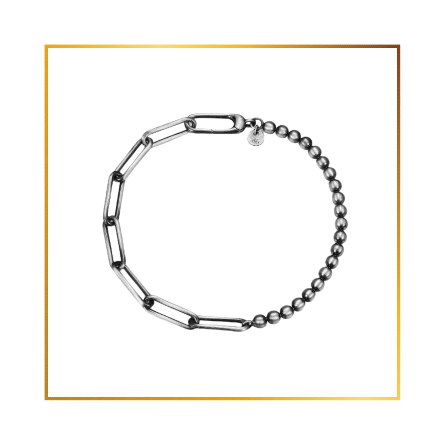 Bracelet Ethos Paperclip et boule