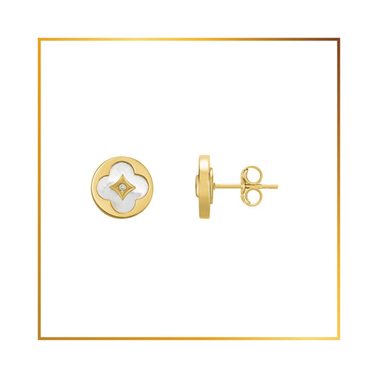 Boucle D'oreille Stud trefle
