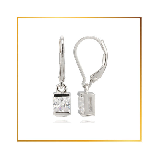 Boucle d'oreille Elle pendante cubic