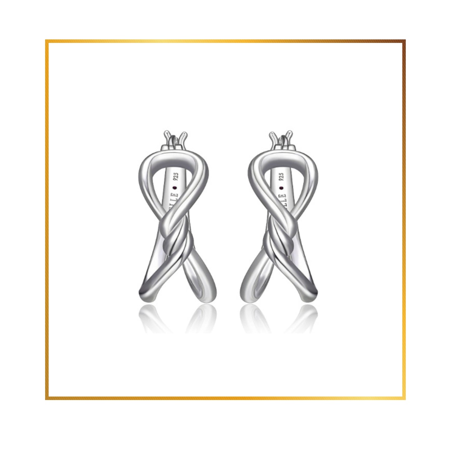 Boucle d'oreille Elle Anneau twister