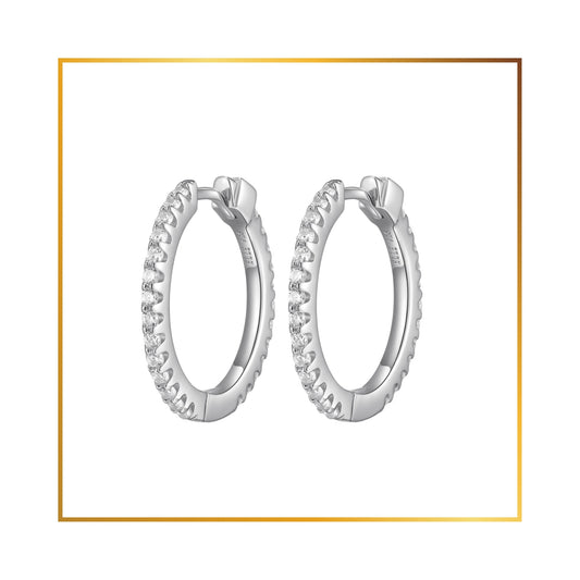 Boucle d'oreille Elle huggies cubics 20mm