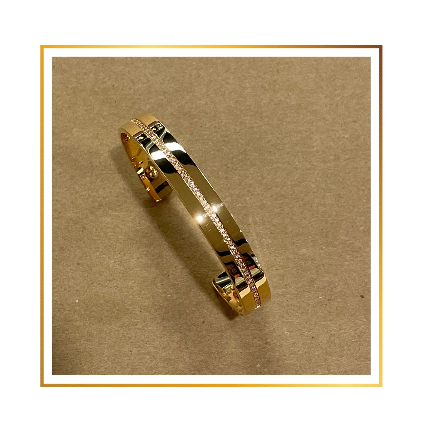 Bracelet Georgette Précieuse Rose Gold 14mm Bandeau