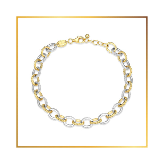 Bracelet maillon fancy cubics