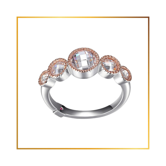 Bague Elle Cubics Facettés