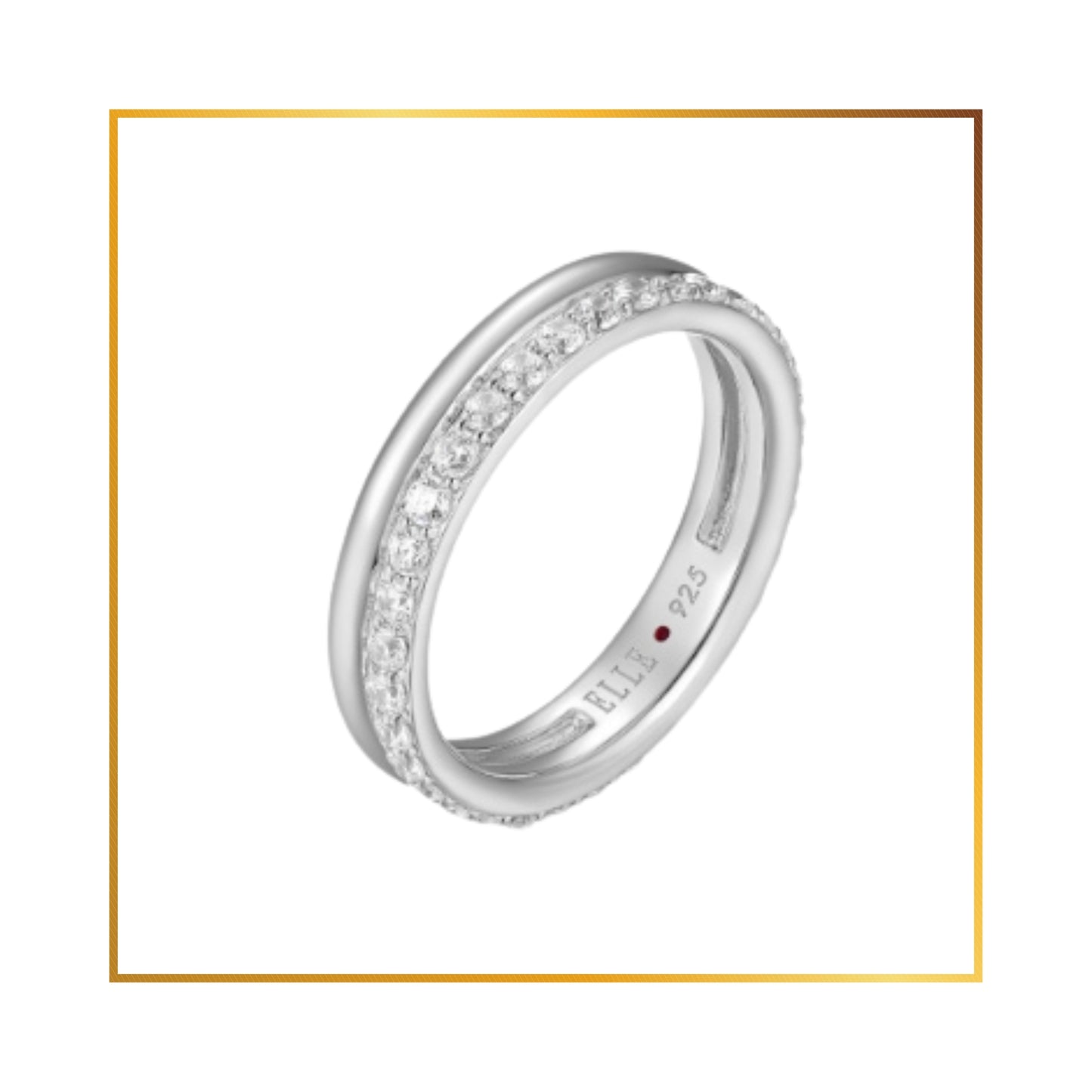 Bague Elle Éternité double