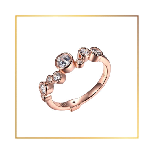 Bague Elle Cubics rose gold