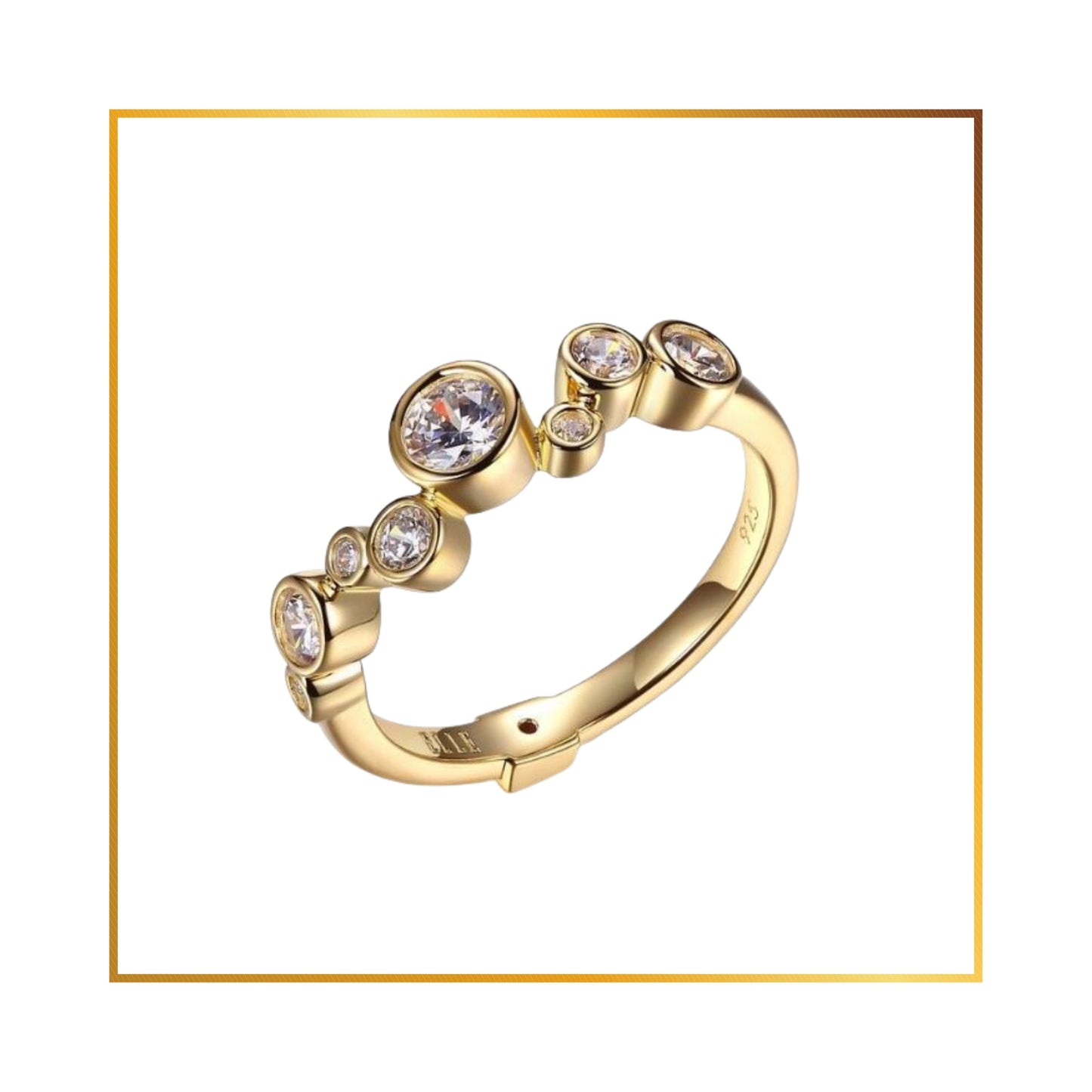 Bague Elle Gold Cubics