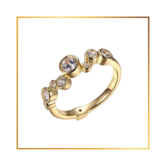 Bague Elle Gold Cubics
